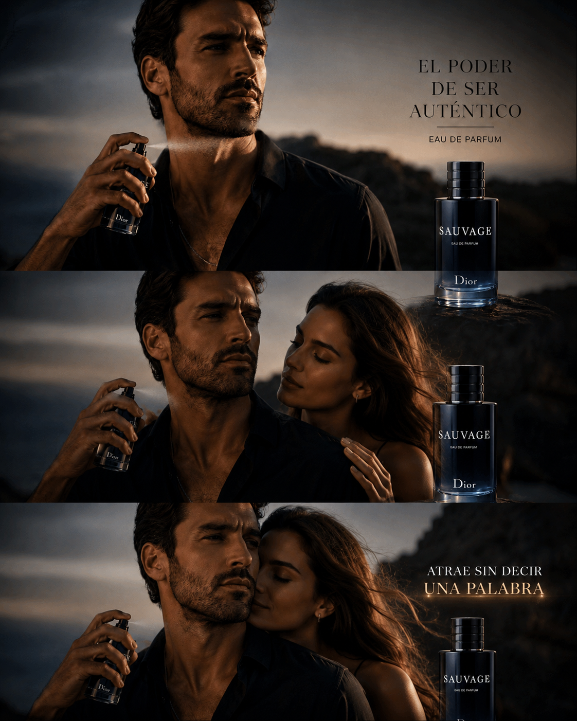 Kit de Perfumes Miss Dior, Ombre Nomade, Sauvage y Crema Corporal.